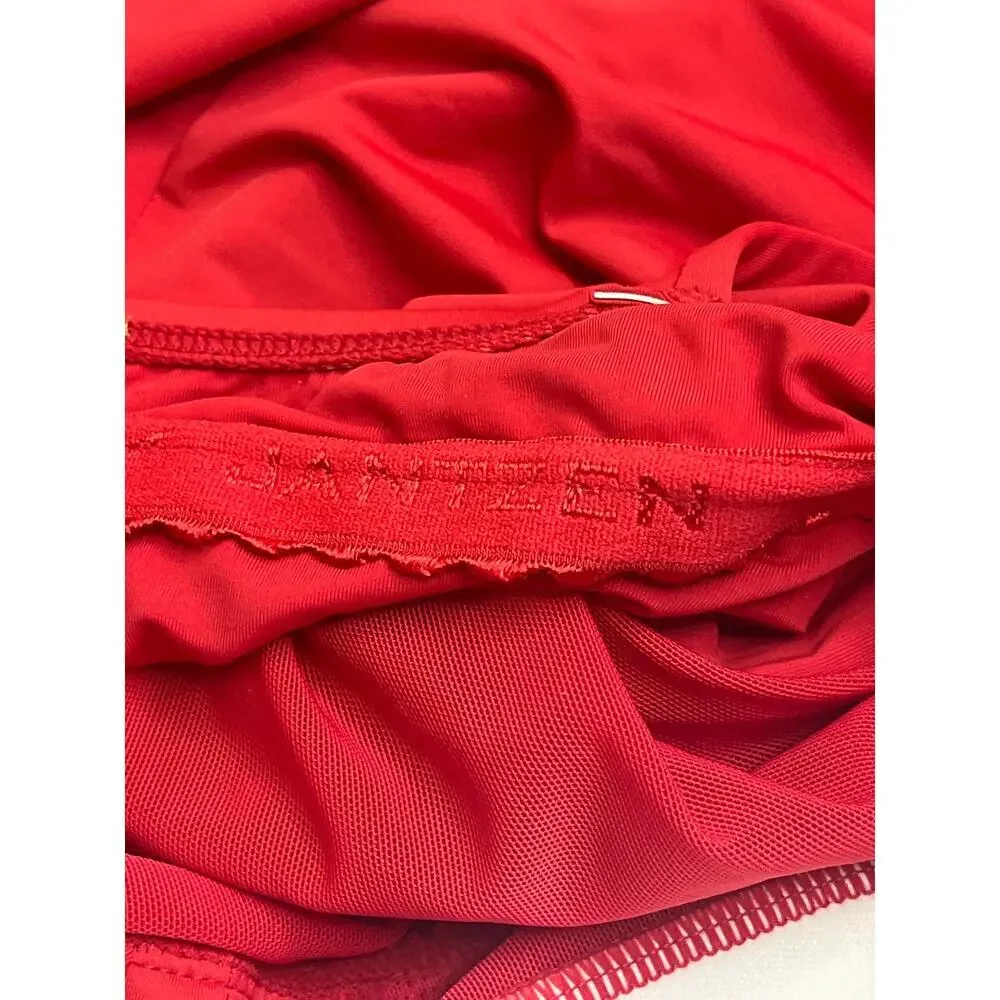 Jantzen Red Surplice One Piece Tummy control swimsuit, size 10, MSRP $95